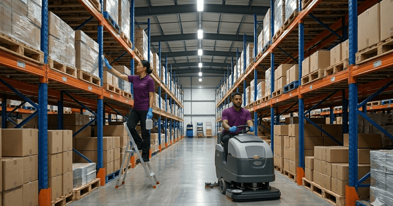 Industrial warehouse cleaning in West Yorkshire — Benley Cleaning